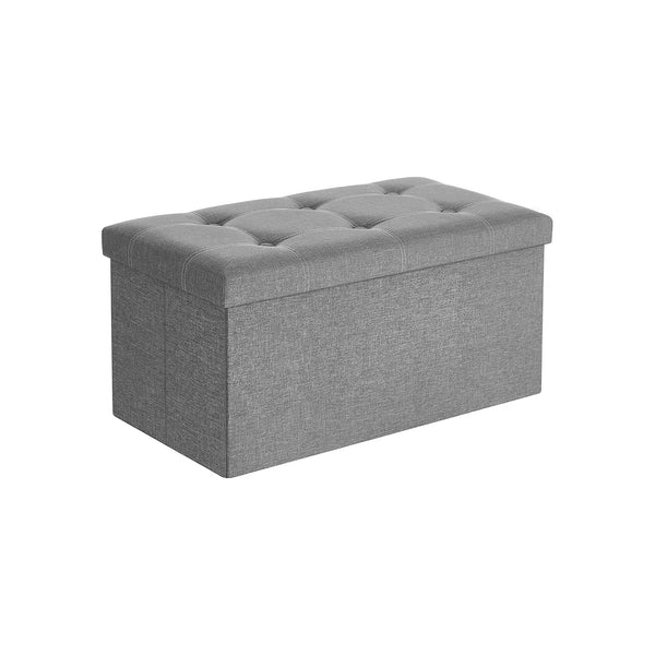 Banc de rangement 80L gris clair