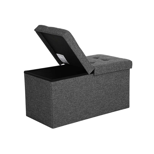 Banc rangement 80L gris foncé