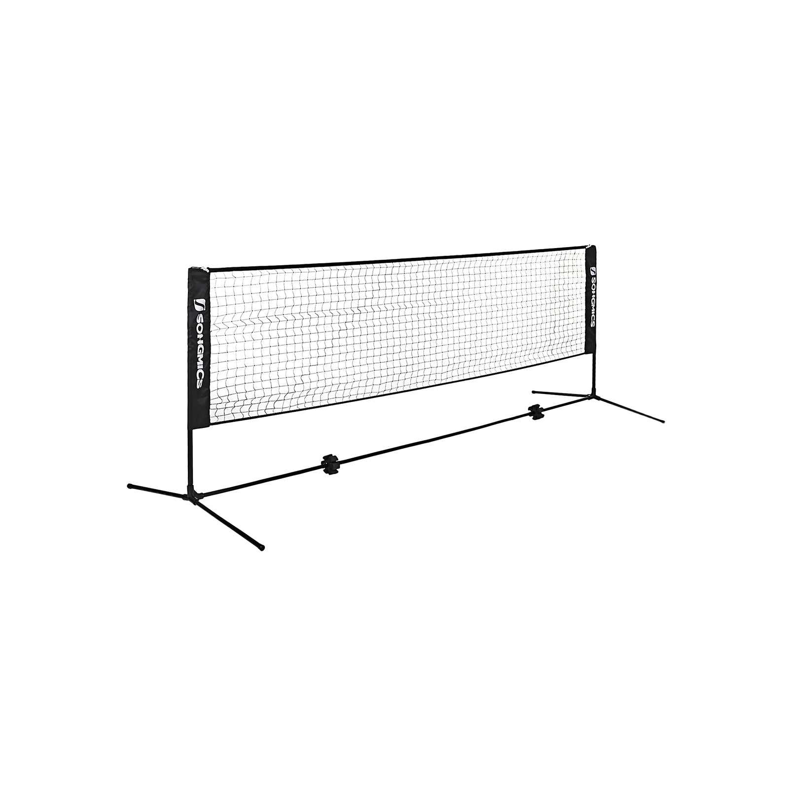SONGMICS Filet de Badminton Pliable, Facile à Assembler, Facile à  Transporter, réglable en Hauteur (107 cm, 120 cm, 155 cm)